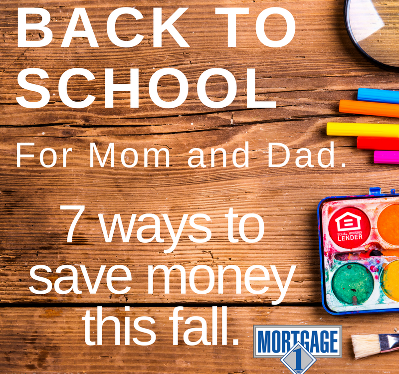 financial tips for mom and dad at back to school time.