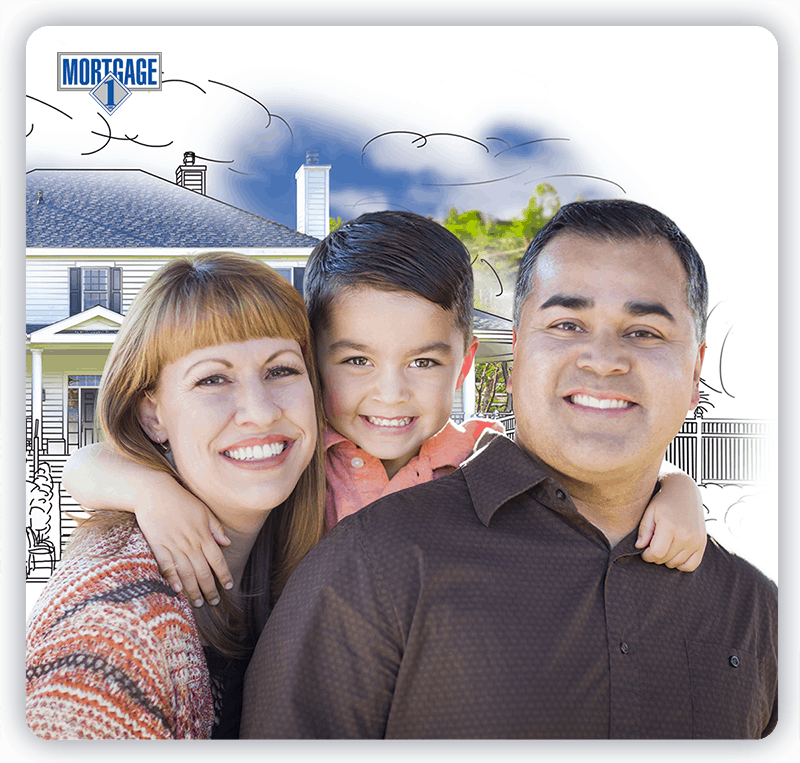 Young couple looking at homes